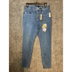 Stitch Star High Rise Ankle Skinny Blue Jeans Size M Women's
